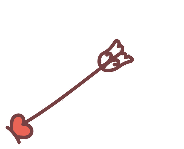 爱心箭一箭穿心可爱gif动图_动态图_表情包下载_soogif