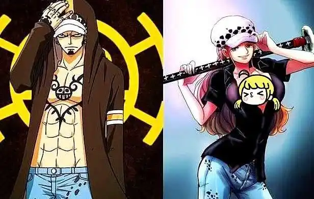 当海贼王娘化后罗变美巴基变呆萌而他还是吃货