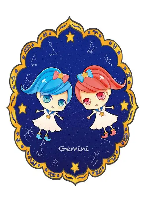 08-23 18:59:47十二星座图片萌图 - 双子座q版蕙芷兰心2同采自www