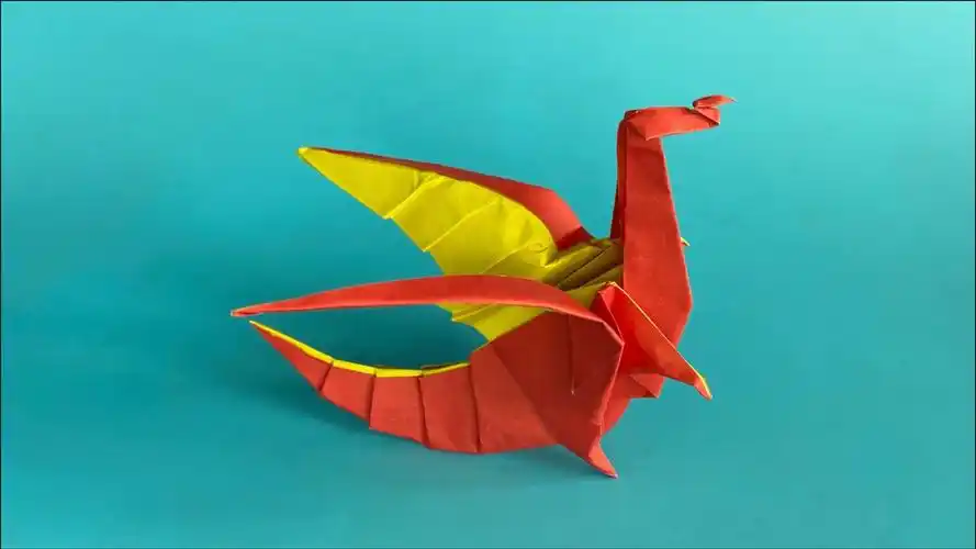 教你折纸红翼龙,简单易学,生动形象