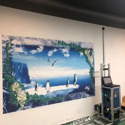 家装背景墙3d壁画机墙上喷绘机室内装饰画打印机墙体彩绘创业设