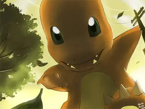 口袋妖怪角色插画小火龙charmander