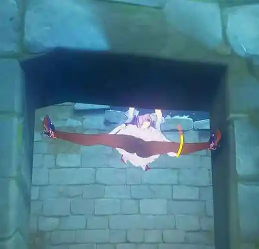 原神刻晴一字马同人一字马不是挺容易吗