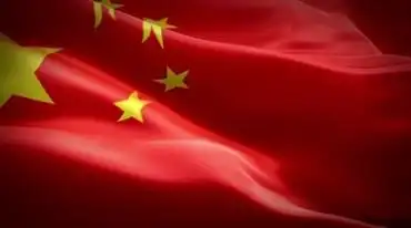 五星红旗全屏飘扬波浪状飘动视频素材