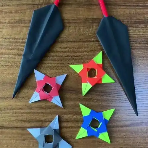 [手工折纸]忍者飞镖暗器