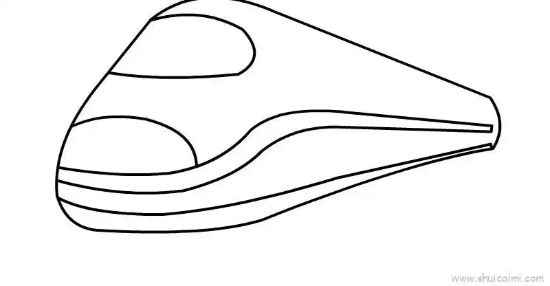 高铁儿童画怎么画 高铁简笔画图片大全