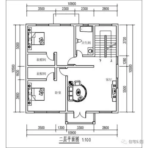 农村10x10米3层别墅,实拍户型,28万!
