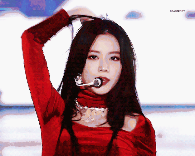 金智秀#  绝美红衣秀,永远的名场面top1#朴彩英