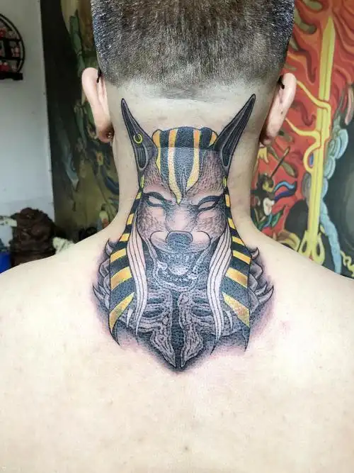 阿努比斯_纹身图案手稿图片_马术达的纹身作品集