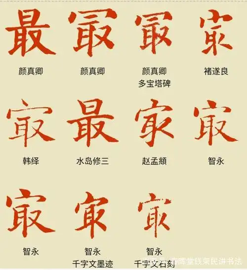 观赏书法作品时,千万别将异体字当错别字妄加评论.