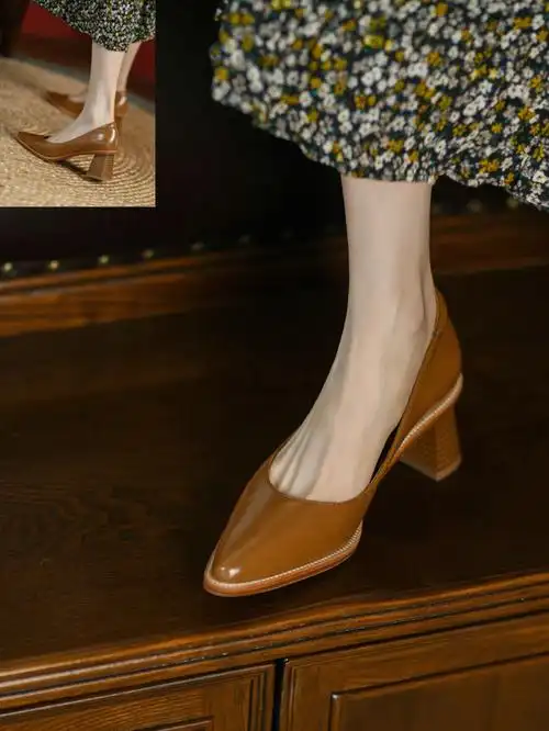 巨好看的粗跟鞋60高级感满满私藏款闭眼入