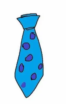 花斑男士领带怎么画花斑男士领带简笔画画法步骤教程领带简笔画