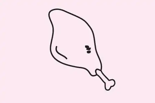 鸡肉的简笔画鸡肉的简笔画怎么画