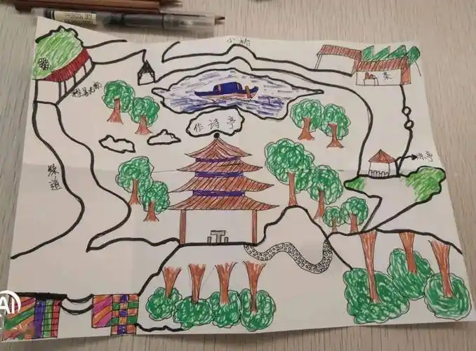 共战疫之巧手绘春四年级线上作业展