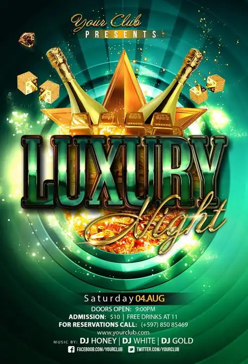 酒吧周主题海报模板下载素材