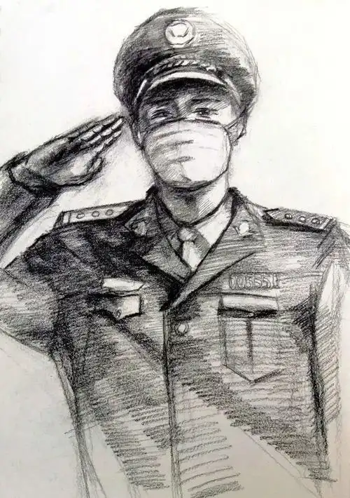 秦港公安民警手绘现实版抗疫漫画助力战疫