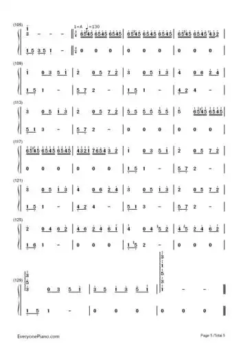 憧れの非日常-动漫《无头骑士异闻录》bgm双手简谱预览5