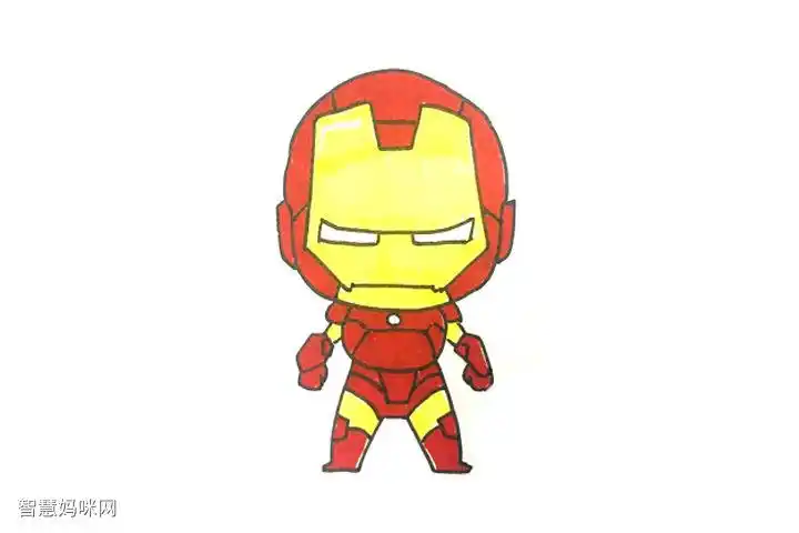 简单的钢铁侠怎么画