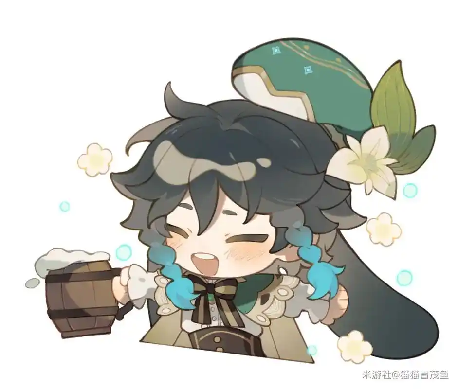 q版人物 #原神#温迪 我不是原创,是在米哈游那里拿的. - 抖音