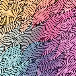 摘要手绘的波矢量纹理