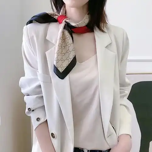 70方巾丝巾女时尚搭配西装领巾空调护颈春夏秋薄洋气扎头发方巾潮