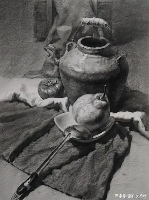 只需4个步骤,带你画一幅素描静物