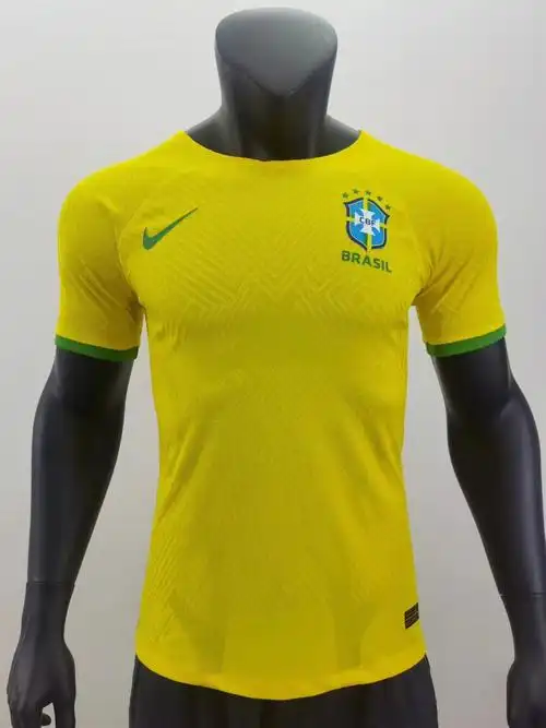 2021巴西主场球衣男短袖t恤运动套装足球服10号内马尔比赛服队服