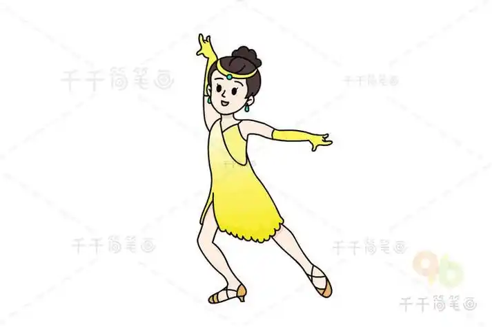 拉丁舞人物简笔画集