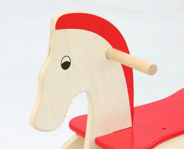 外销出口婴儿童实木小木马摇摇马1周岁生日礼物一岁宝宝玩具1-2岁