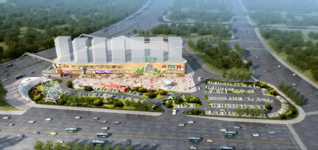 童伴荟商业广场鸟瞰效果图