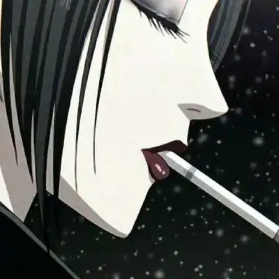 二次元吸烟女头 动漫女生抽烟冷漠霸气图片