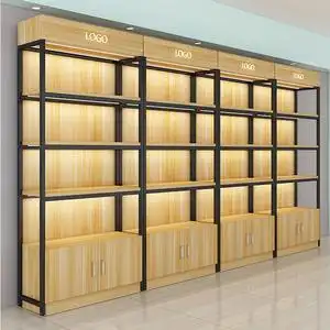 超市货架置物架多层产品样品展示陈列柜便利店母婴店化妆品展示柜