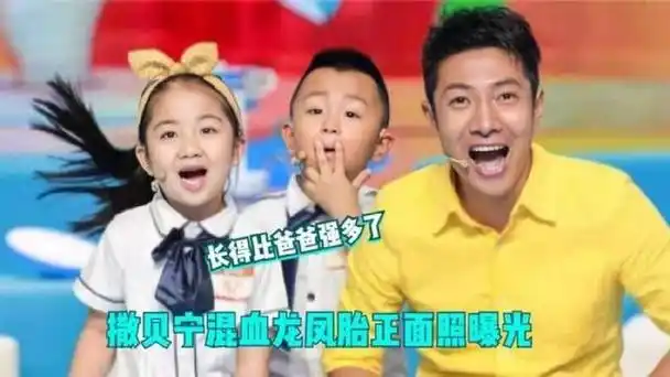 撒贝宁一家外出爬山,4岁龙凤胎正脸曝光,外国老婆基因太强大