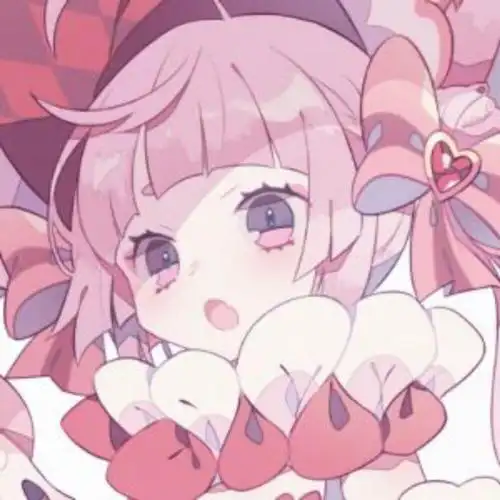 少女心软萌手绘情侣微信头像