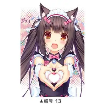 狼天影 猫娘乐园海报墙贴画巧克力香子兰动漫学生宿舍卧室房间周边