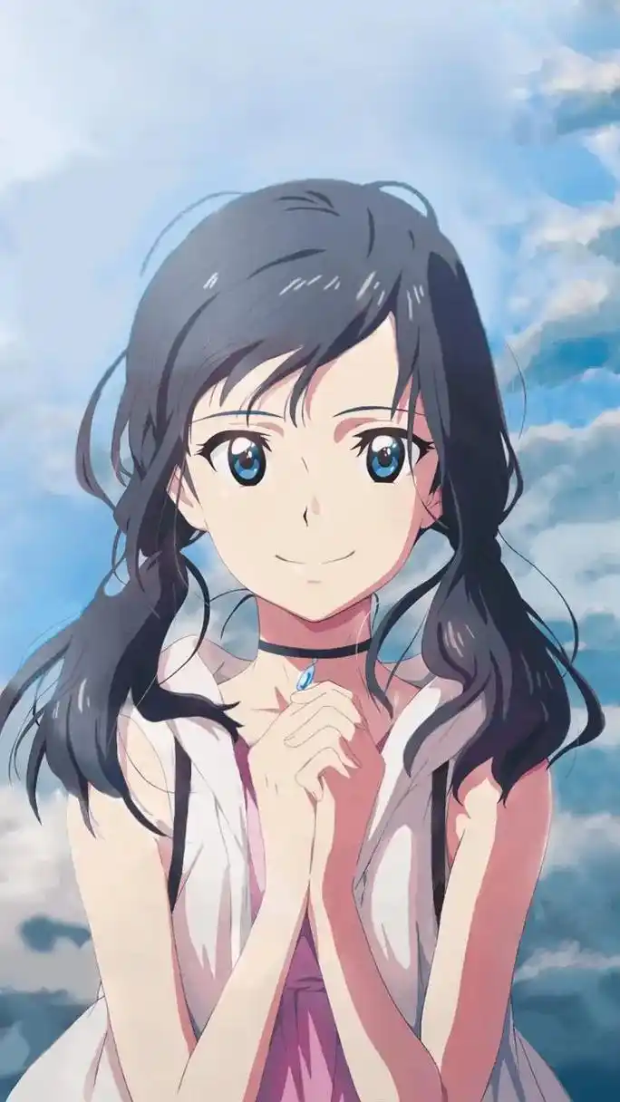 动漫壁纸 #新海诚 #天气之子#阳菜  相比于蓝天,我更想 - 抖音