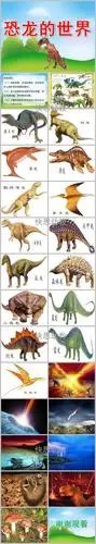 幼儿园中班美术《恐龙的世界》ppt课件教案 - 快思网