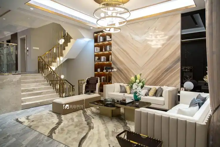 御景龙湖645㎡现代轻奢风格——教科书级别墅装修典范