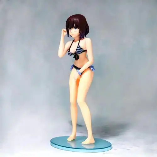 手办现货动漫路人女主养成加藤泳装装水弯腰手办