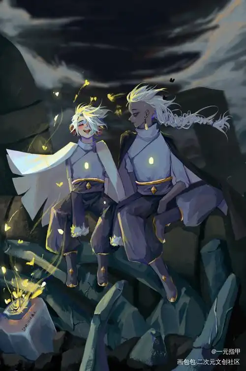 看蝴蝶_光遇龙卡绘画绘画作品