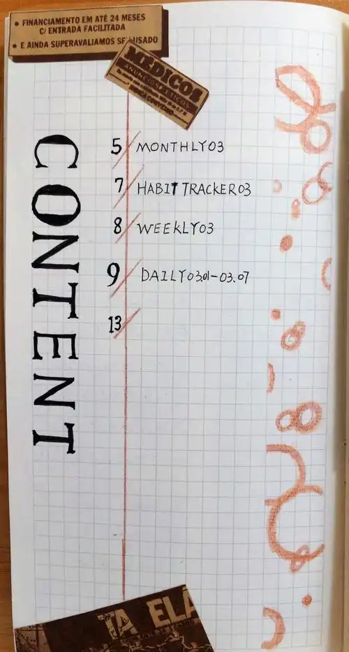 手帐|新手入门(7)有这样的目录,bujo怎么会单调