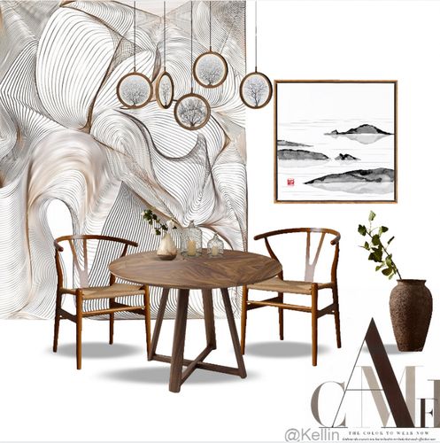 (61)60套新中式风格软装方案png免扣图单体配图排版素材