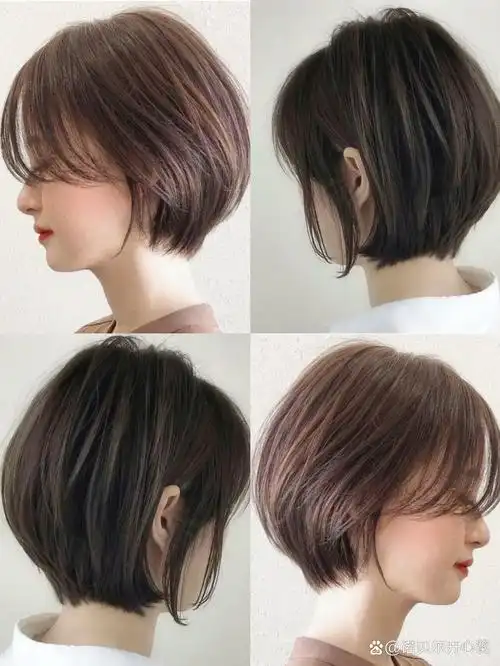 清新自然日系短发90可盐可甜减龄显脸小