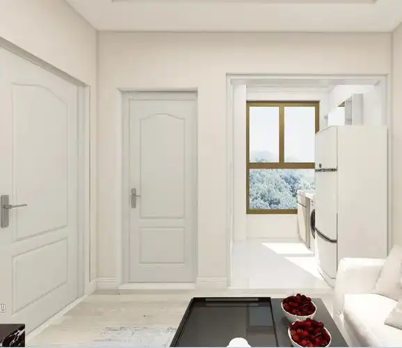 淡米黄色属于暖色系灰色调,使得房间比较温馨且又不失去整体的风格感.