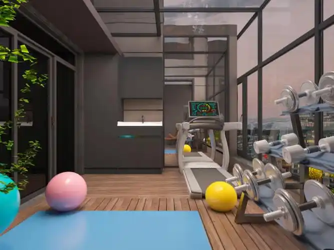 健身阳台效果图集健身人的yyds