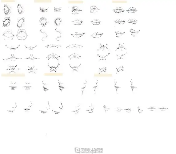 古风插画嘴巴的基本画法