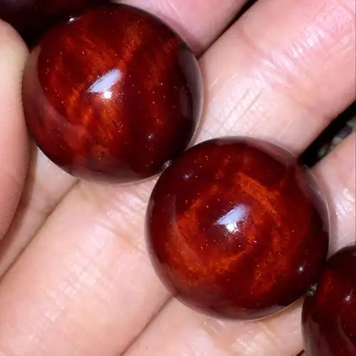 印度小叶紫檀6mm108颗手串包浆高油密玻璃底满金星男女款佛珠手链小叶