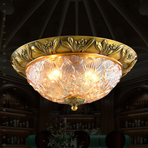 全铜欧式吸顶灯图片