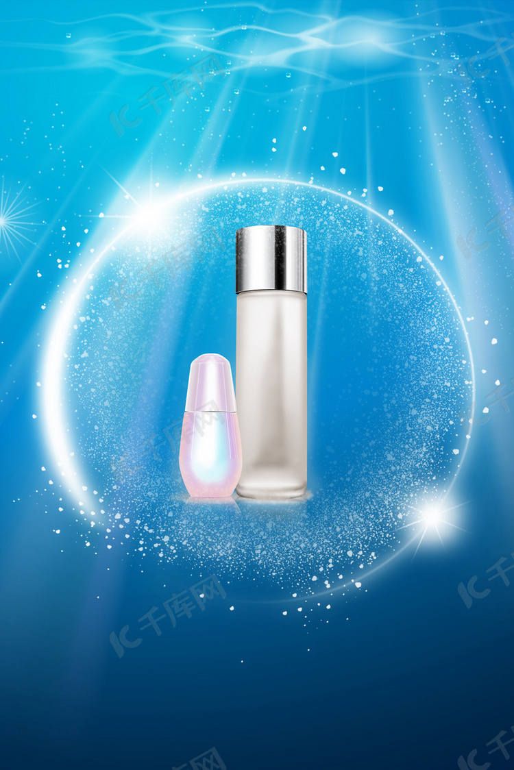 美容补水护肤化妆品psd素材